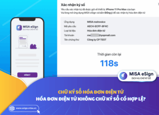 ký số trên hóa đơn điện tử