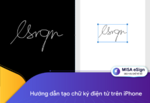 Tạo chữ ký điện tử trên iphone