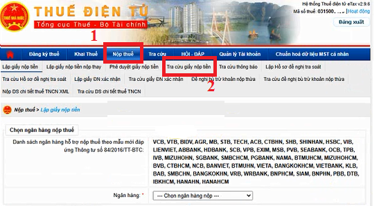 truy cập thuế điện tử
