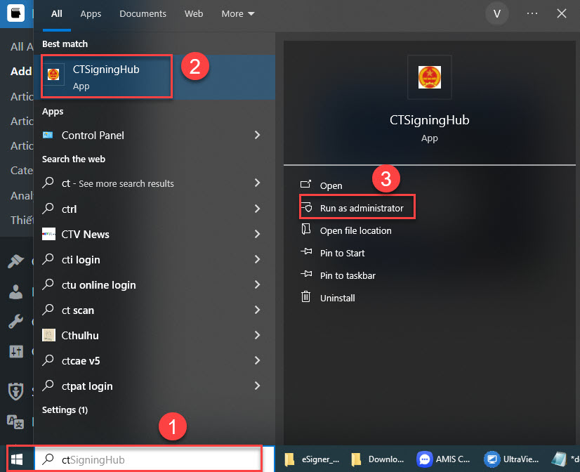 mở lại plugin ký số