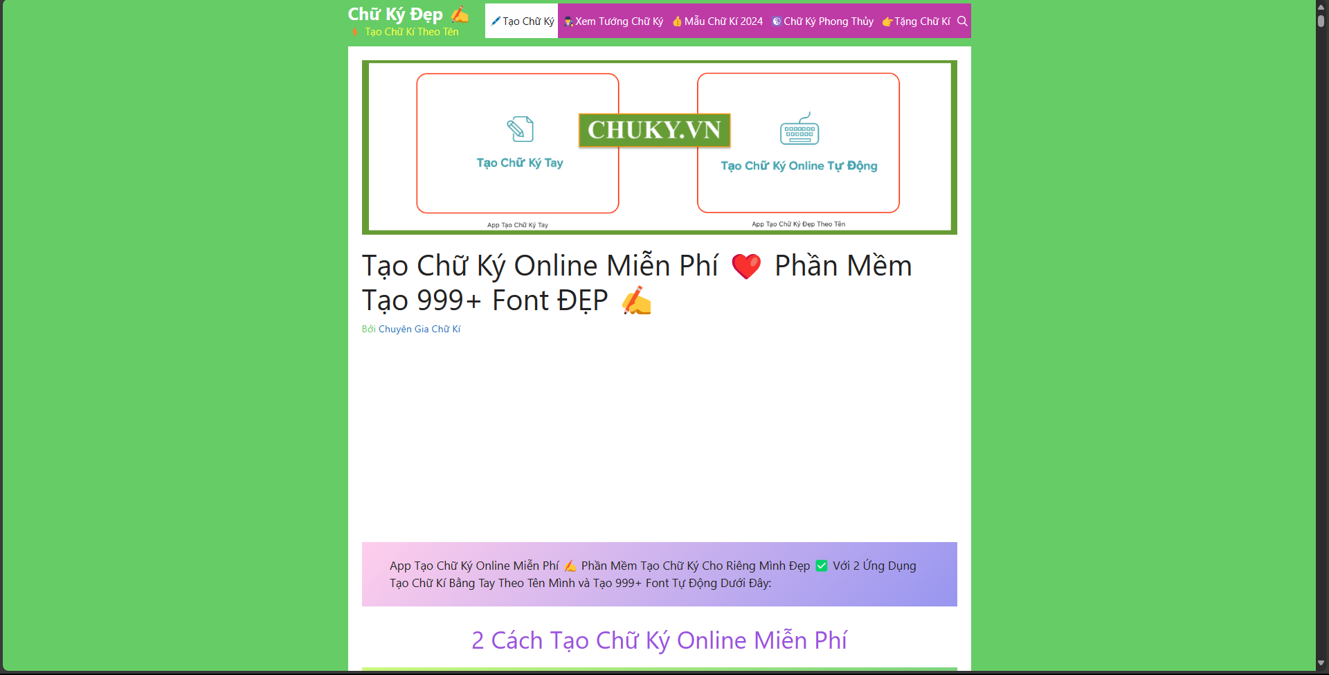 Website Chuky.vn