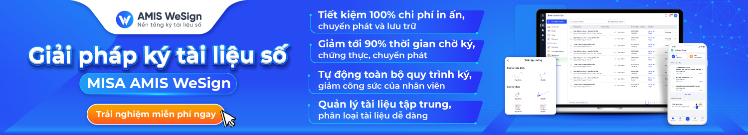 dùng thử miễn phí wesign