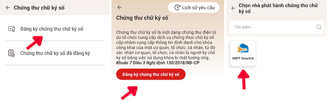 chọn nhà phát hành chứng thư số