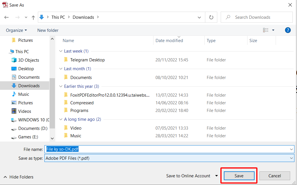 lưu file ký số