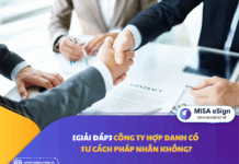 công ty hợp danh có tư cách pháp nhân không