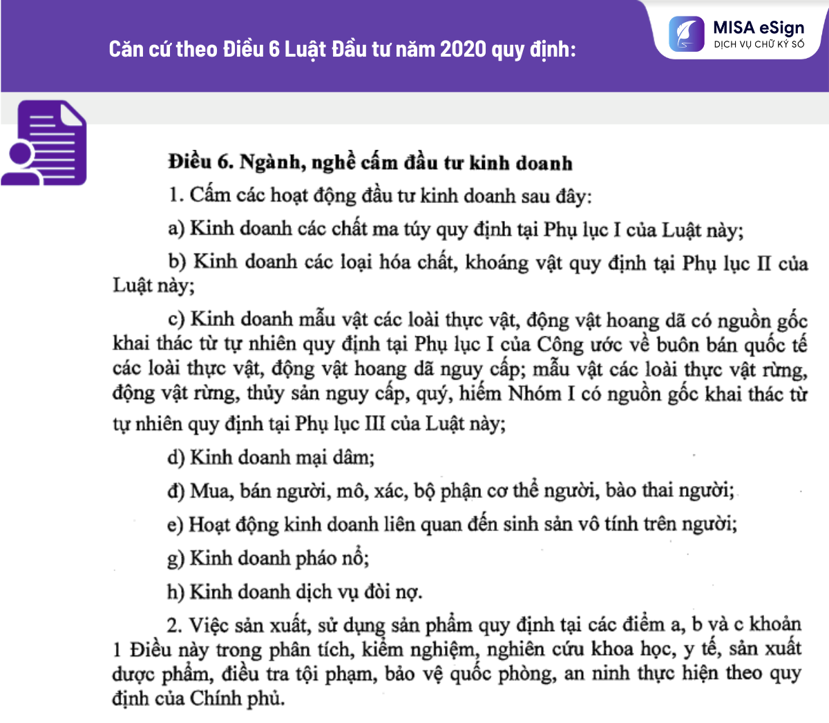 ngành nghề cấm kinh doanh