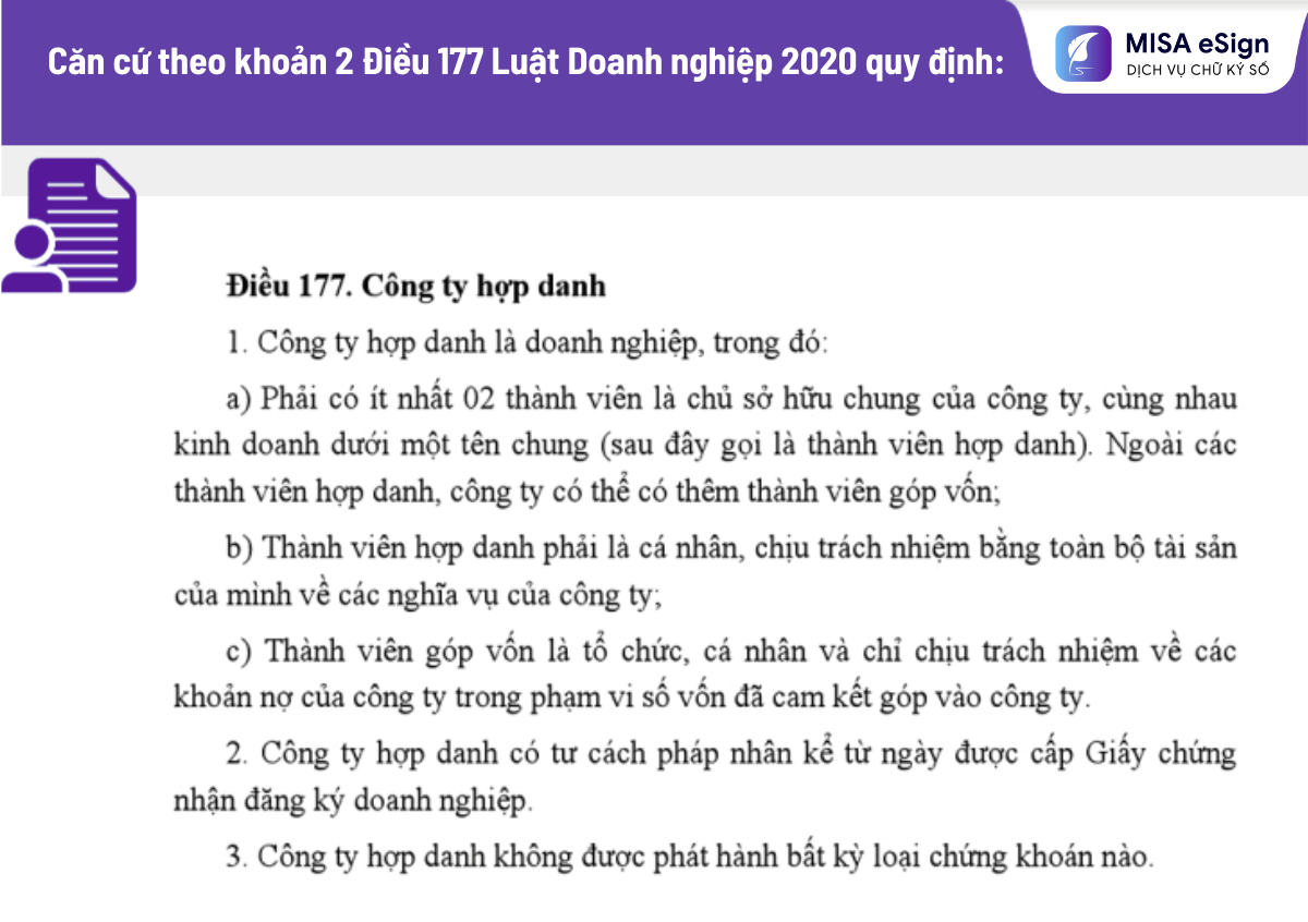 quy định công ty hợp danh