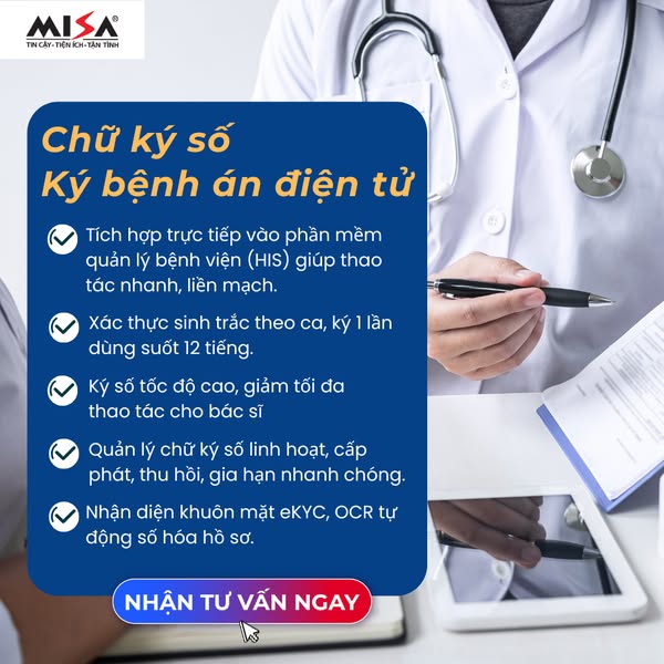 Chữ ký số bệnh án điện tử