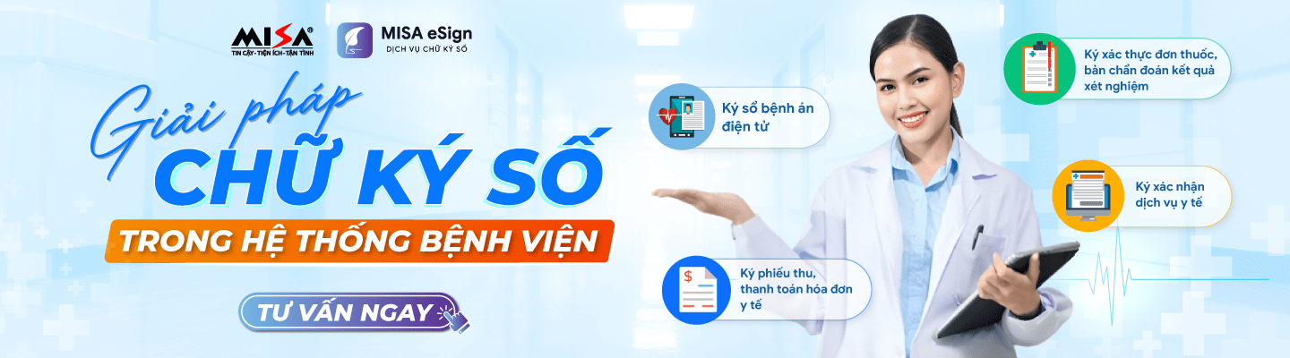 chữ ký số hồ sơ bệnh án điện tử MISA eSign