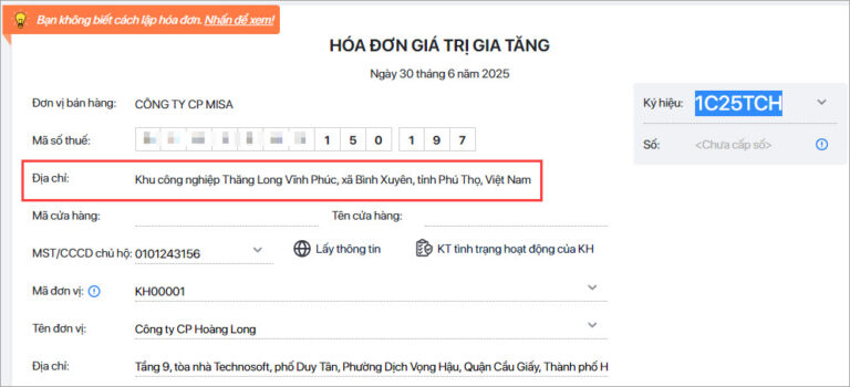 kiểm tra địa chỉ mới đã được cập nhật hay chưa