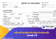 mẫu hồ sơ bệnh án