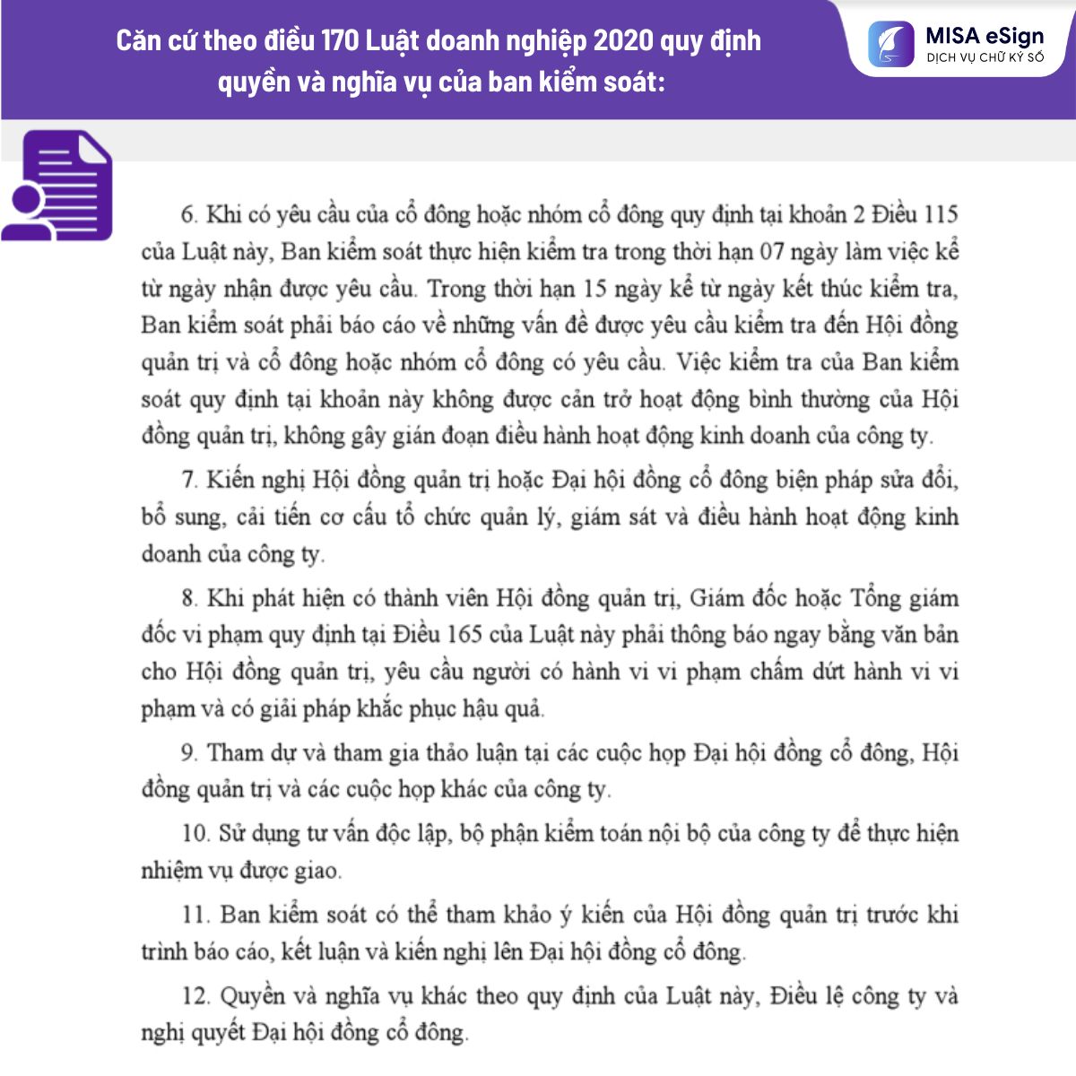 nghĩa vụ ban kiểm soát