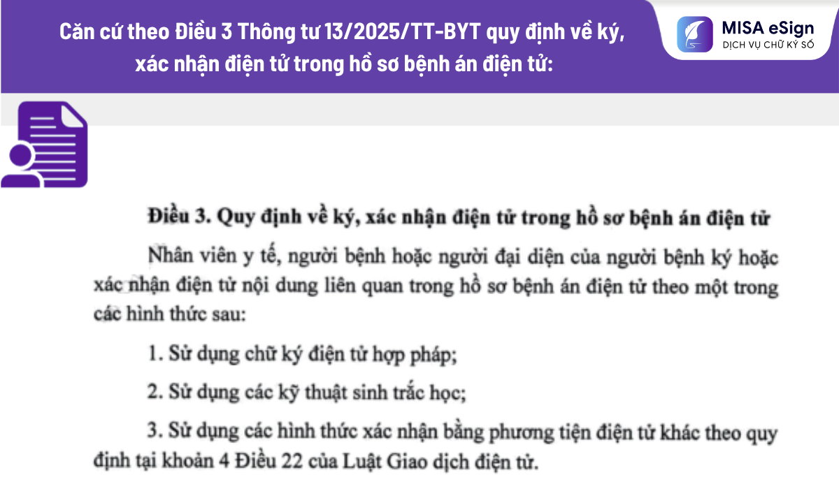 quy định về ký hồ sơ bệnh án điện tử