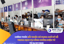 chữ ký số cho văn phòng công chứng