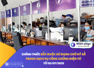 chữ ký số cho văn phòng công chứng