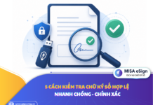 kiểm tra chữ ký số hợp lệ