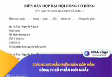 biên bản góp vốn