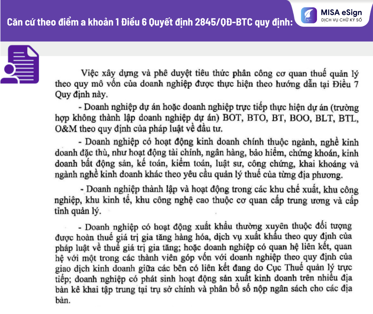 phân công cơ quan thuế 