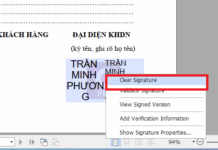 cách xóa chữ ký số trên file PDF