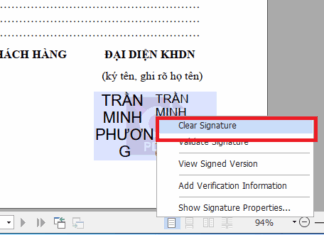 cách xóa chữ ký số trên file PDF
