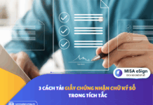 giấy chứng nhận chữ ký số