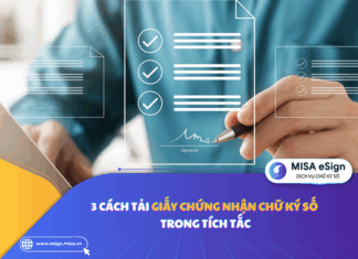 giấy chứng nhận chữ ký số