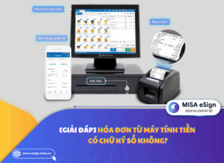 hóa đơn khởi tạo từ máy tính tiền có chữ ký số không