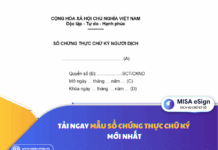mẫu sổ chứng thực chữ ký