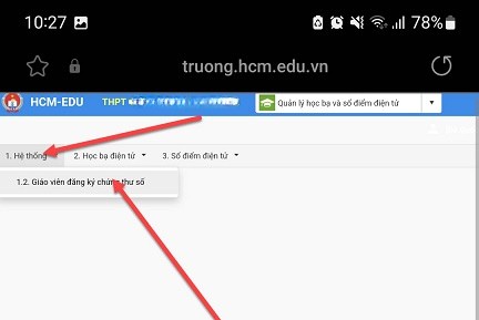 thiết lập chữ ký số