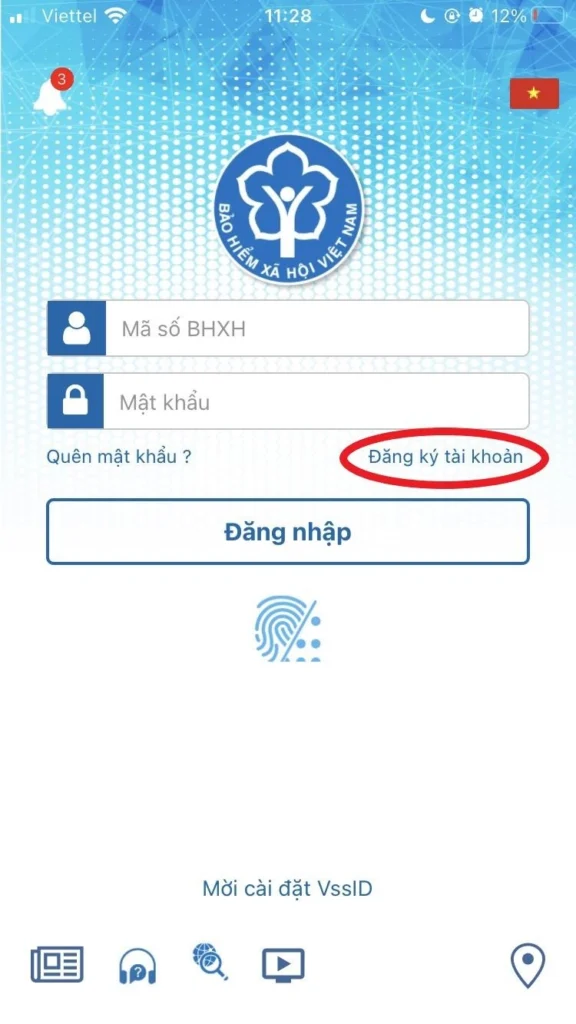 mở ứng dụng VSSID