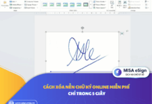 xóa nền chữ ký