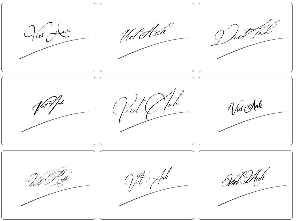 Chữ ký Việt Anh