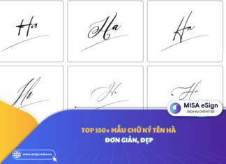 Top 150+ mẫu chữ ký tên Hà đơn giản, đẹp chữ ký tên Hà