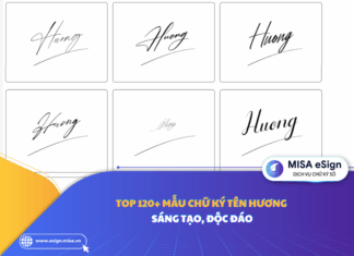 Top 120+ mẫu chữ ký tên Hương sáng tạo, độc đáo chữ ký tên hương