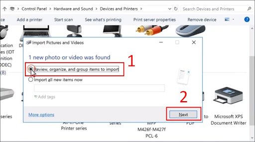 chọn next khi scan chữ ký