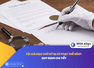 tội giả mạo chữ ký