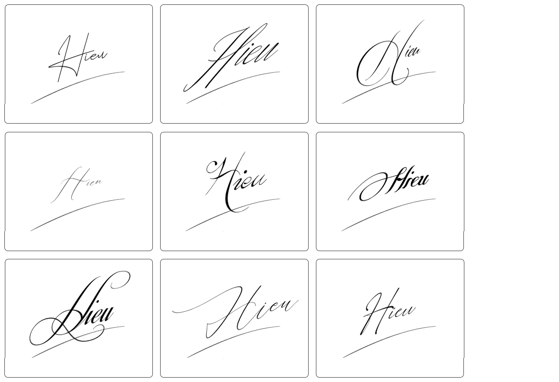 mẫu chữ ký hiếu