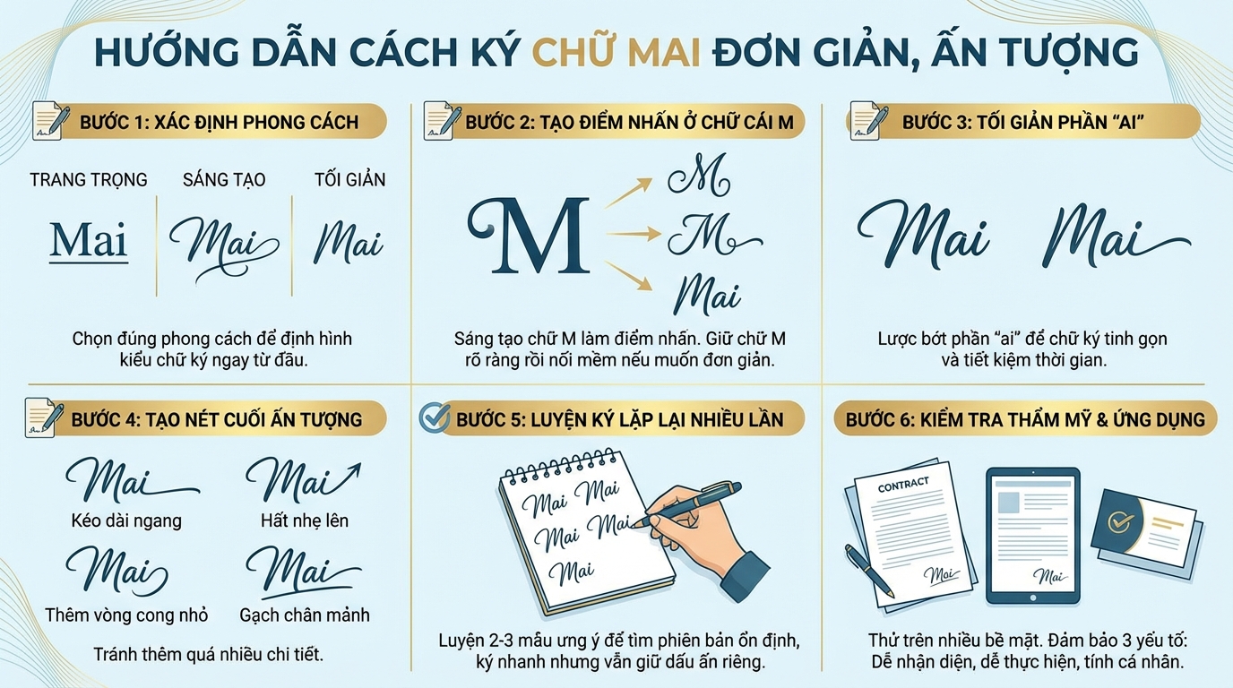 cách ký tên Mai