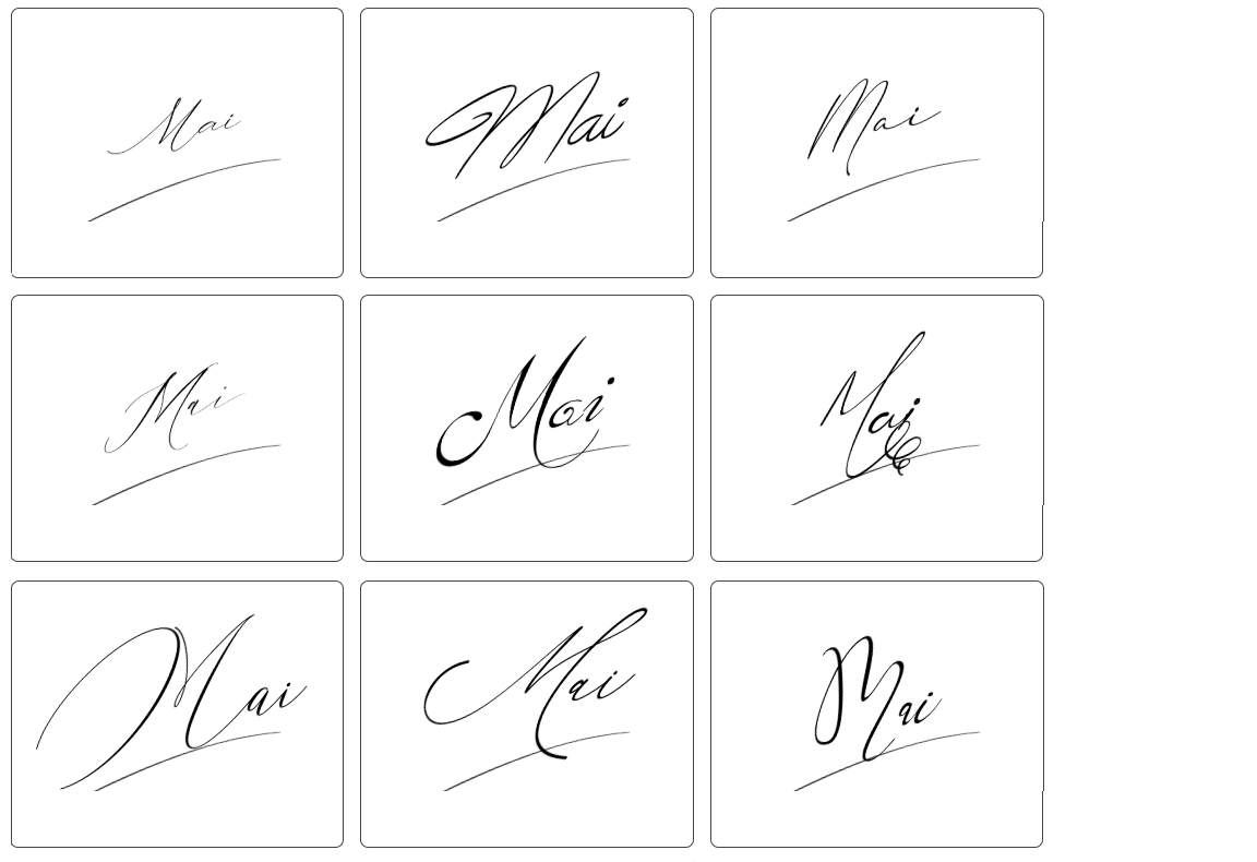 chữ ký tên mai đẹp nhất