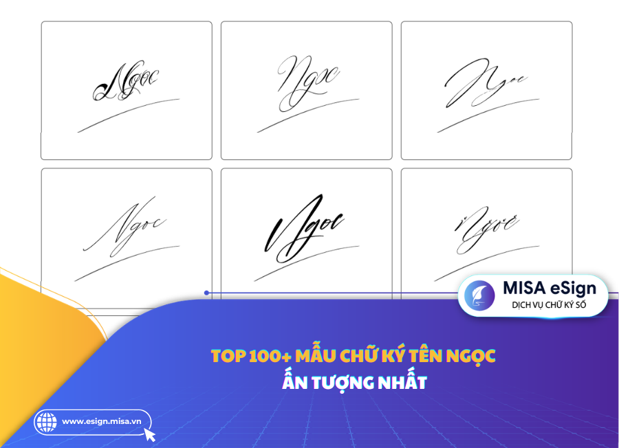 chữ ký tên ngọc