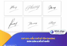 chữ ký tên Phương
