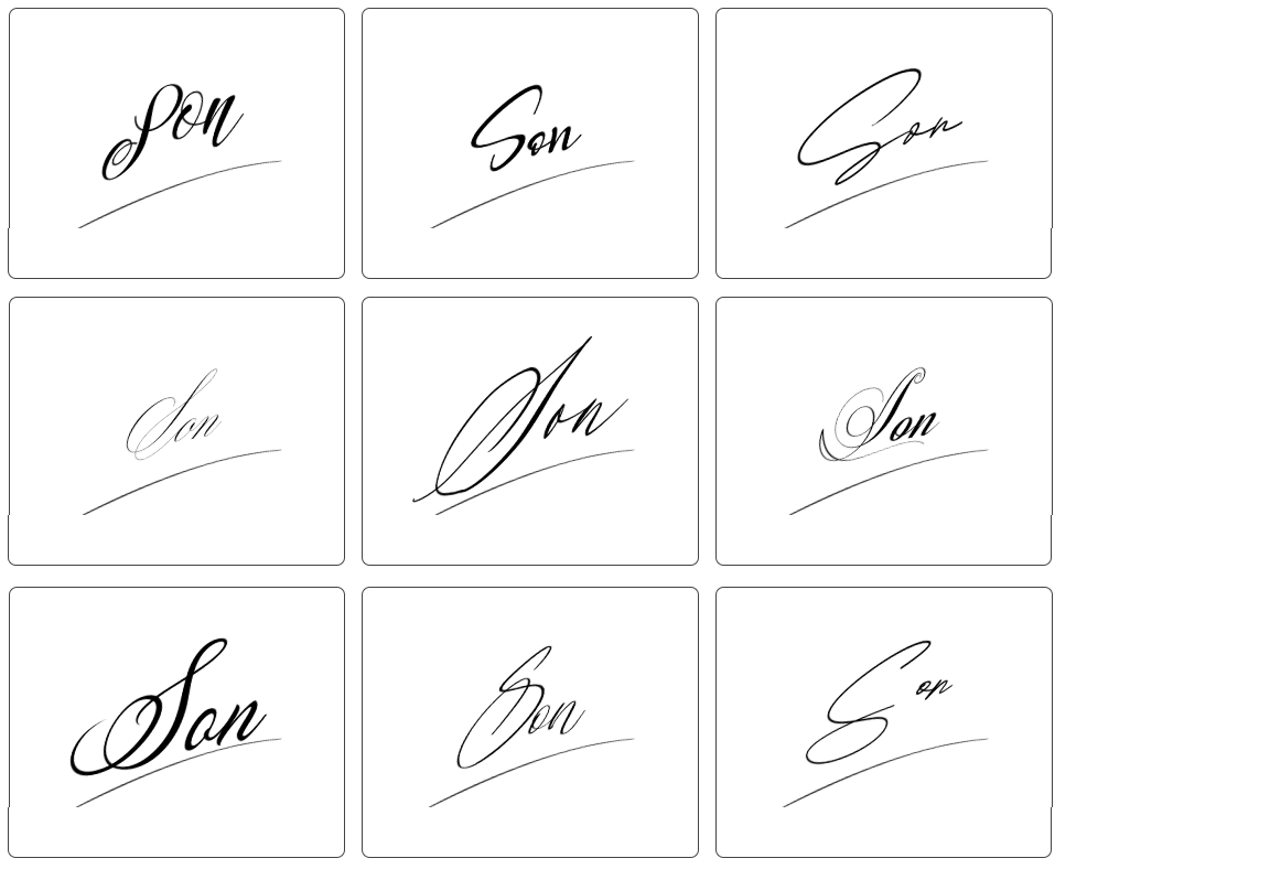 sơn đẹp chữ ký tên sơn