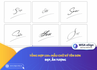 chữ ký tên Sơn