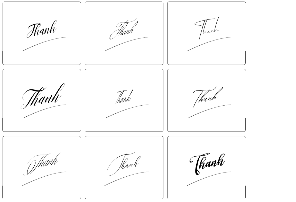 chữ ký thanh đẹp