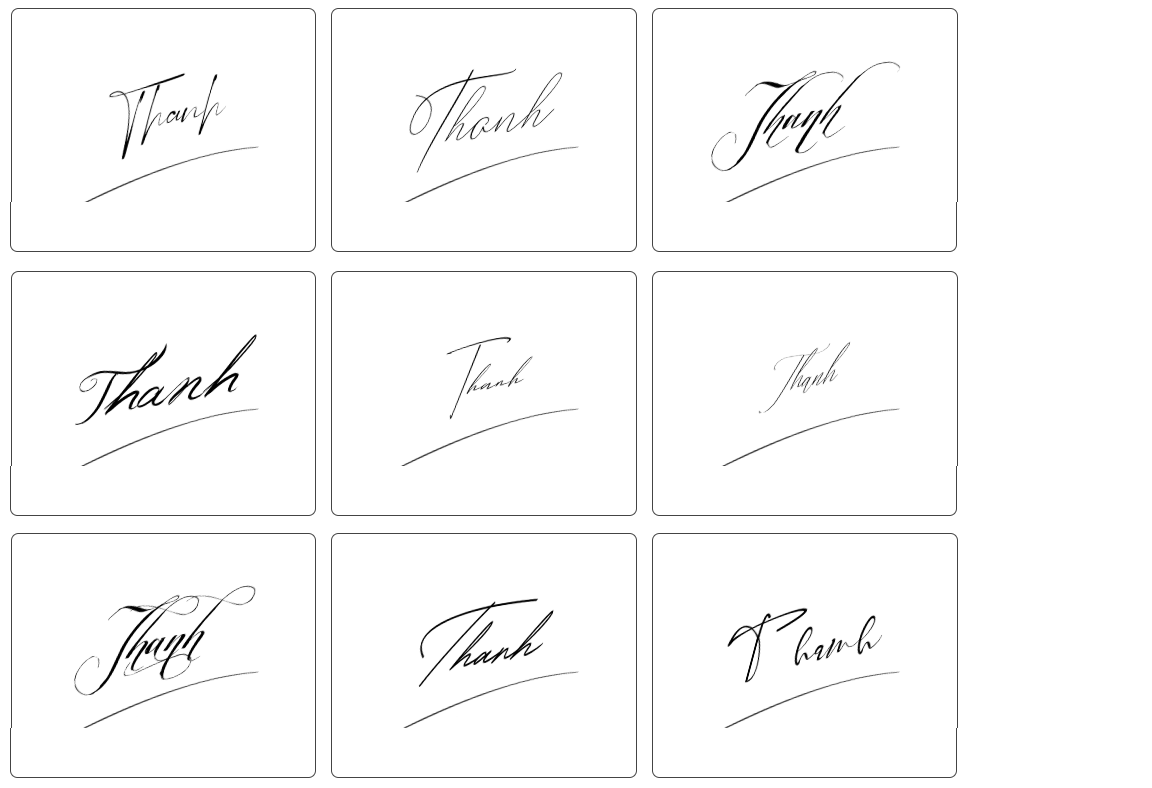 chữ ký tên thanh đẹp