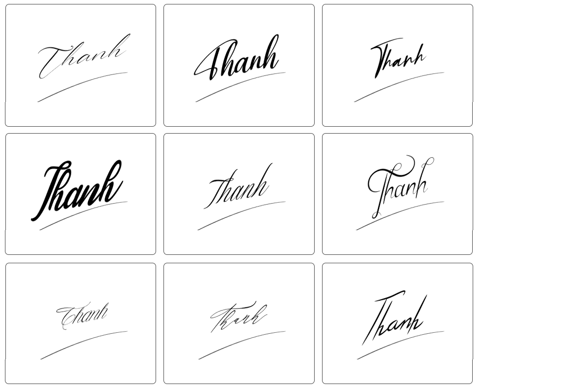 chữ ký tên thành đẹp nhất