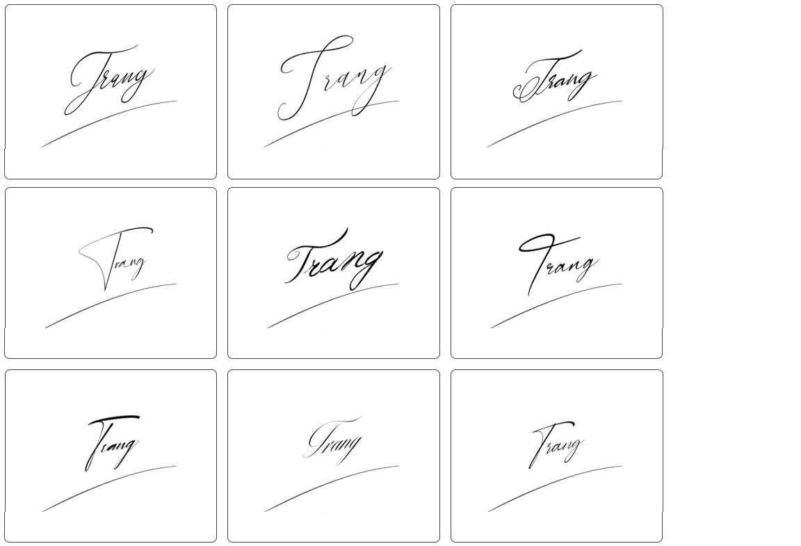 ký đẹp chữ chữ ký tên trang