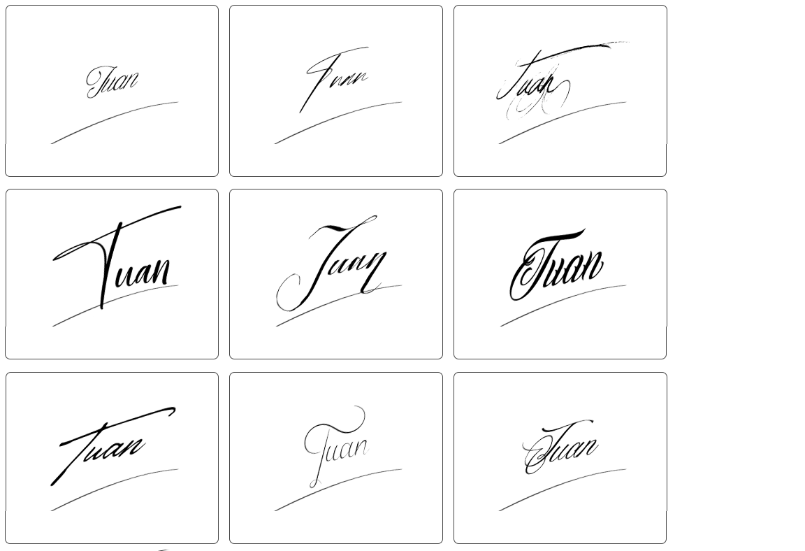 chữ ký đẹp tên tuấn