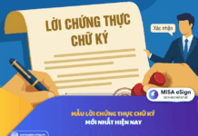 Mẫu lời chứng thực chữ ký mới nhất hiện nay lời chứng thực chữ ký
