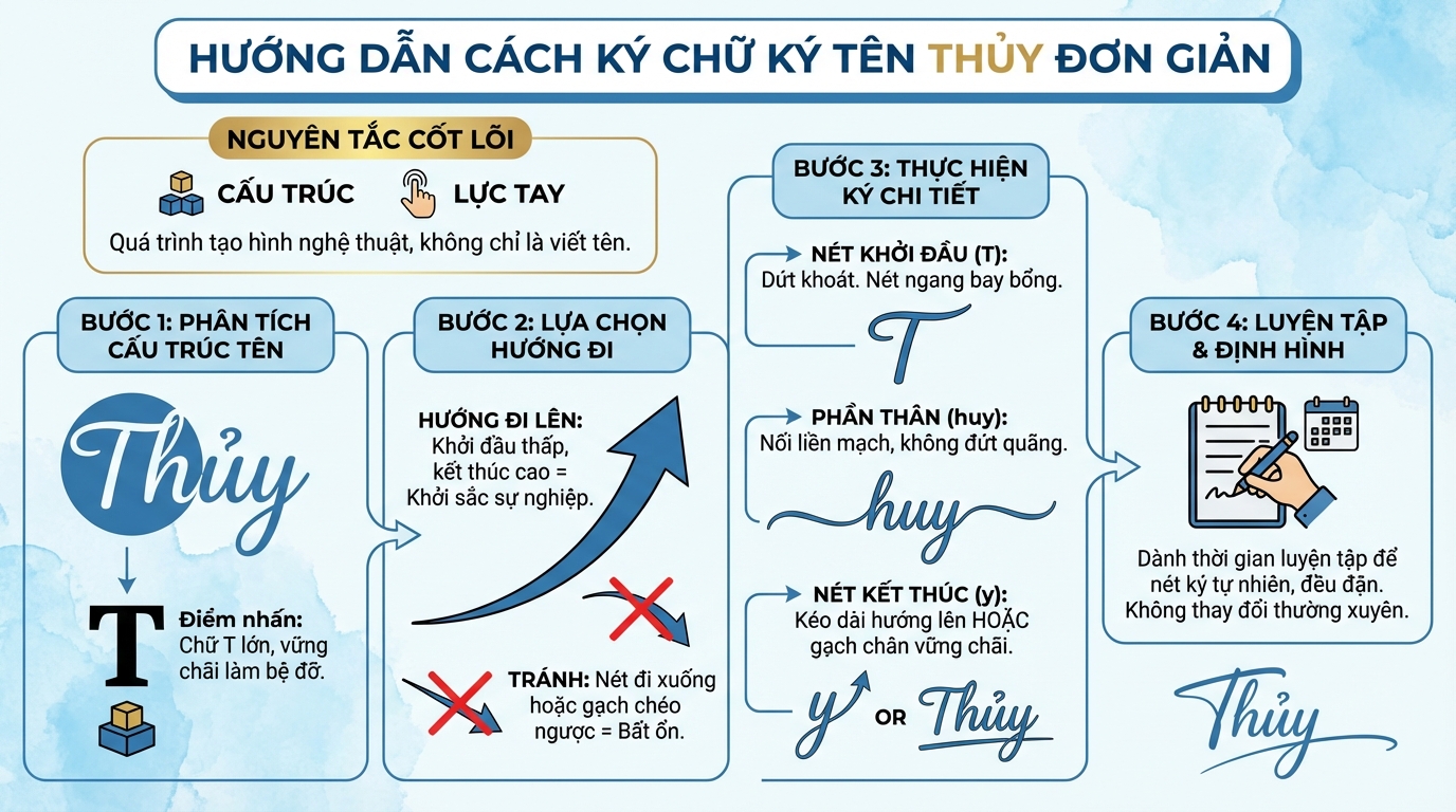 cách ký chữ ký tên thủy